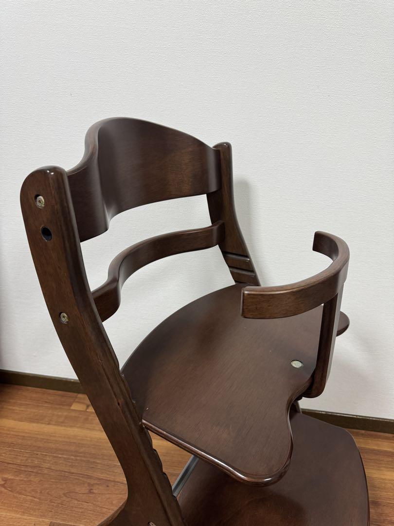 【美品】大和屋　すくすくチェアプラス　ガード付　木製　ハイチェア