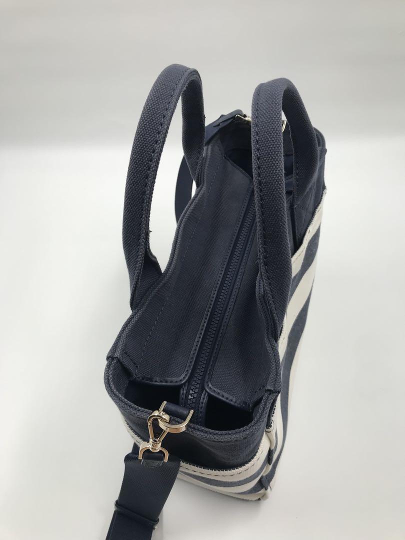 kate spade ジェットビーチ タイム ストライプ キャンバス 2wayΩ