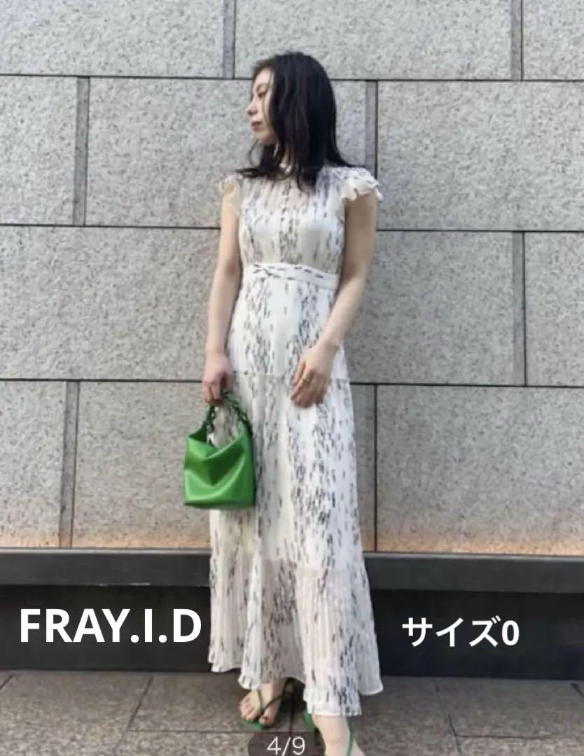 FRAY.I.D シフォンプリーツプリントワンピース　新品未使用　ワンピース