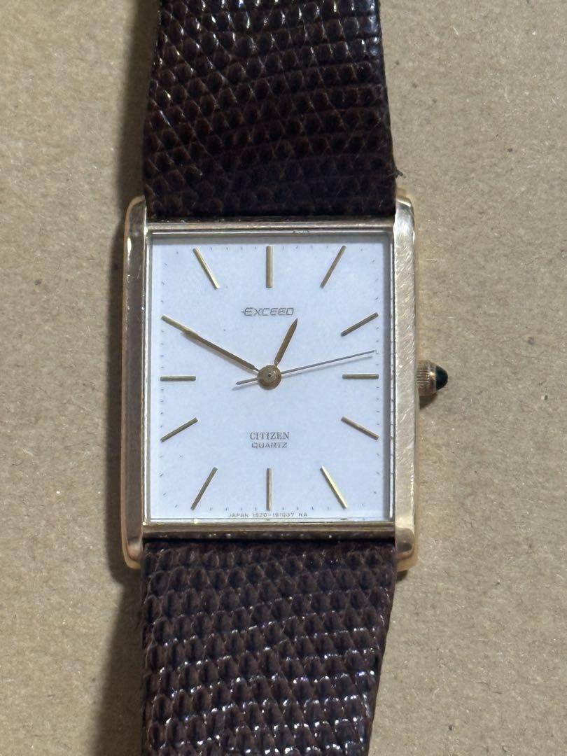 CITIZEN EXCEED 14K BEZEL メンズ腕時計