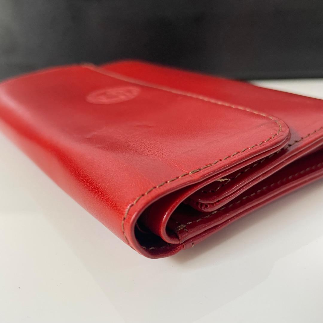 ✨美品✨廃盤 Vivienne Westwood 三つ折り財布 レッド×オレンジ