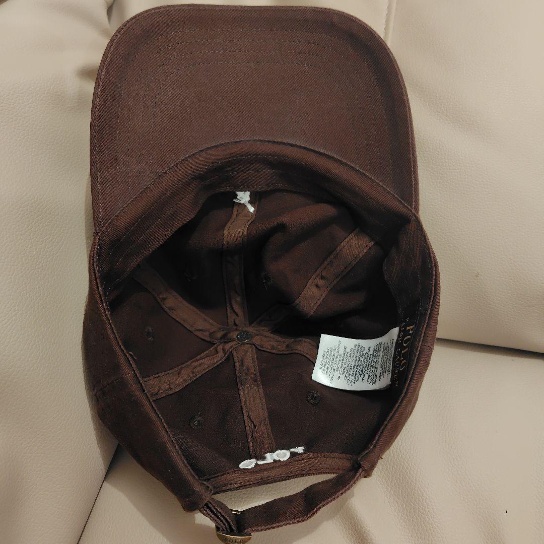 【美品】POLOラルフローレン Brown キャップ