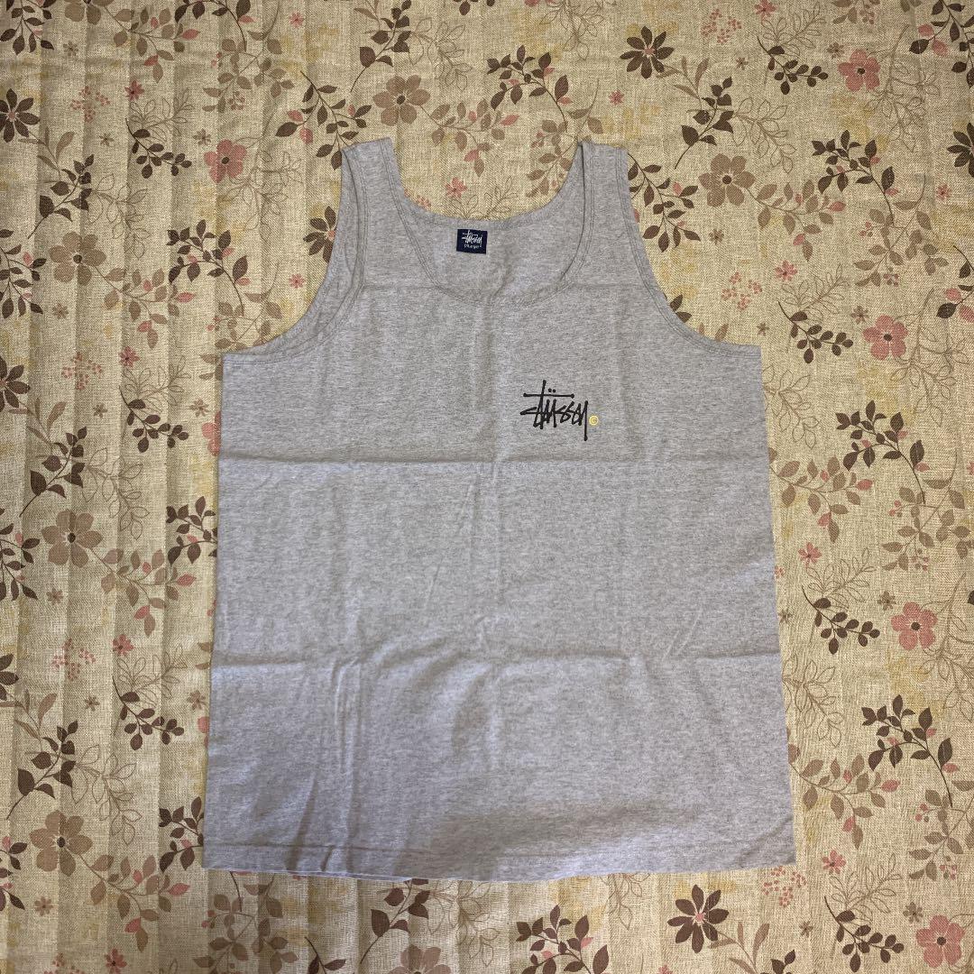 特価即納 STUSSY XL グレー 美品 SQXA1-m88504569718 ステューシー タンクトップ 高品質SALE