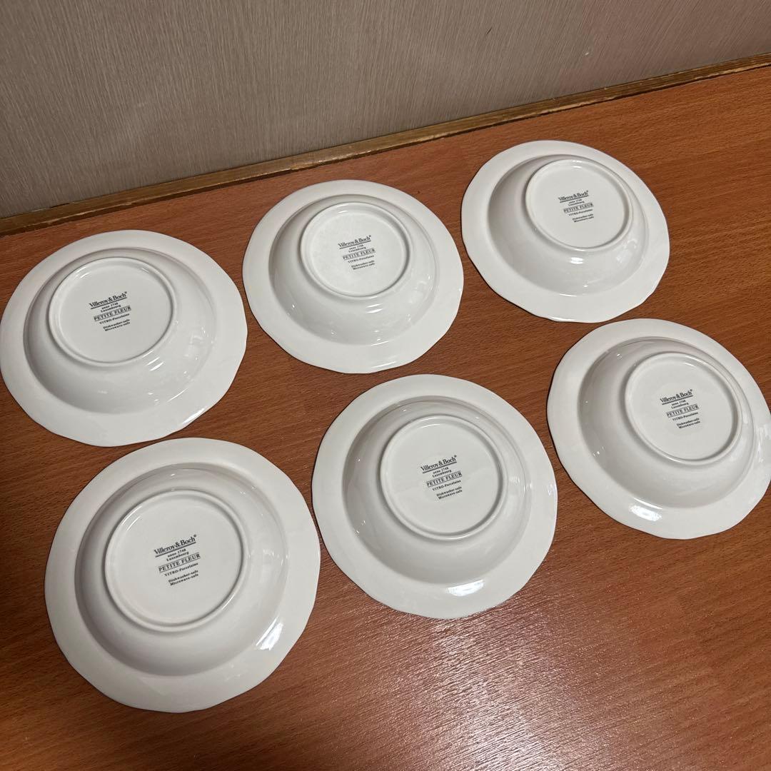 ビレロイ-ボッホ プチフルール スープボウル6枚セット直径20cm目立った傷や汚れなし NEXPOTALLINN_EU
