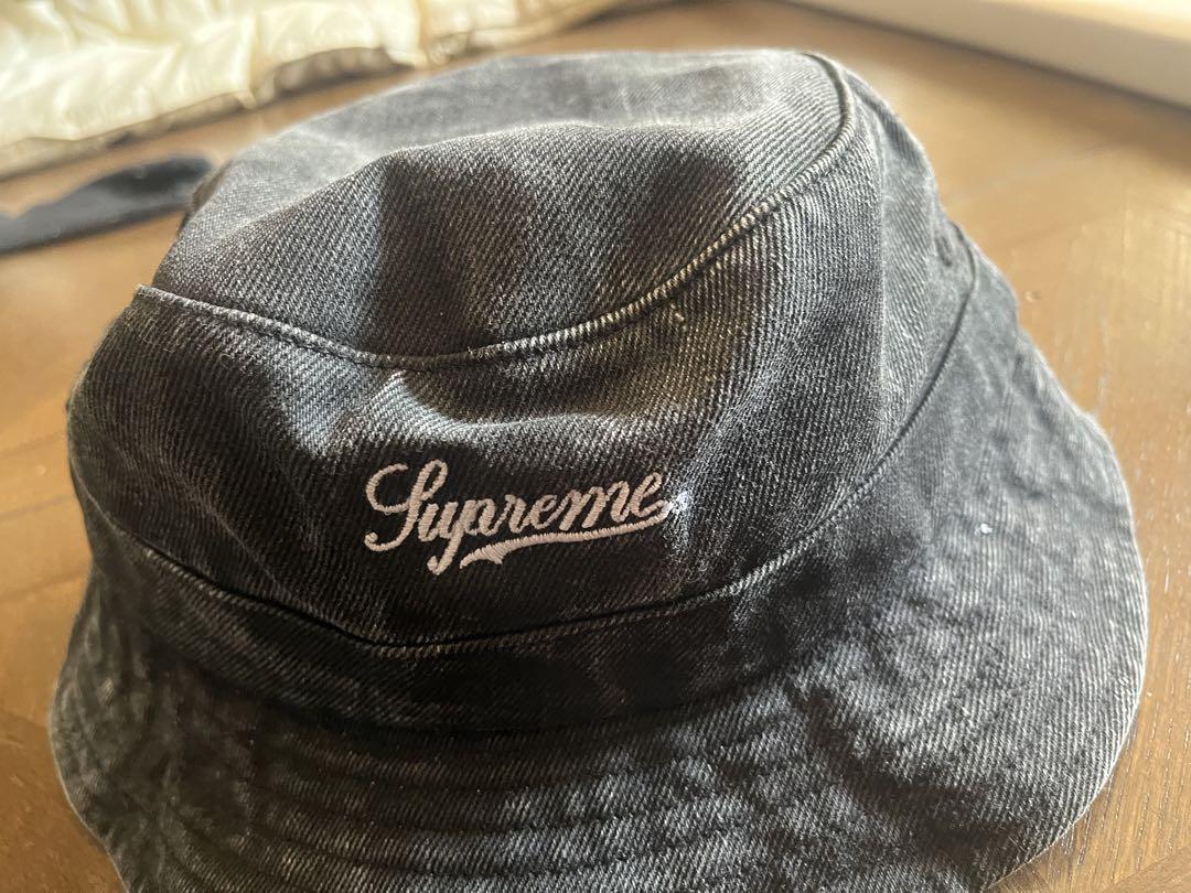 Supreme Coated Denim Crusher M/L ブラックデニム