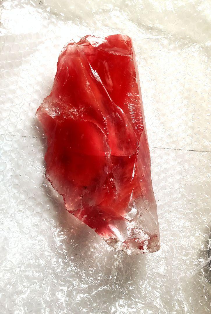 紅水晶   バラ輝石 大型 石器  石核材料  貴重品