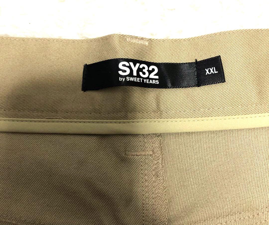 SY32 STRETCH TWILL PANTS ゴルフ ベージュ　XXL