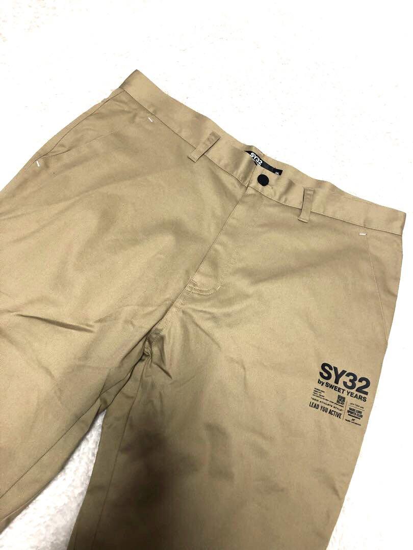 SY32 STRETCH TWILL PANTS ゴルフ ベージュ　XXL