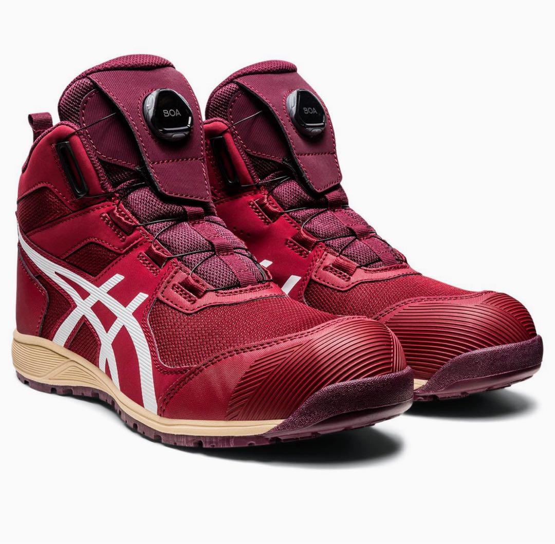 asics 安全靴 CP214 BOA ビートジュース/ホワイト 27cm