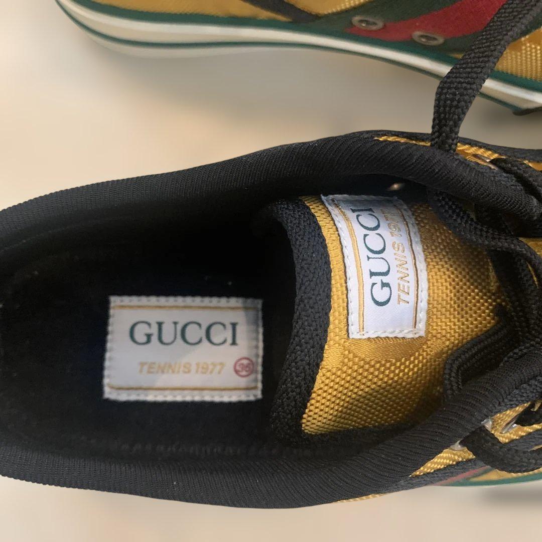 GUCCI スニーカー イエロー　ウェブライン　未使用　ミケーレ