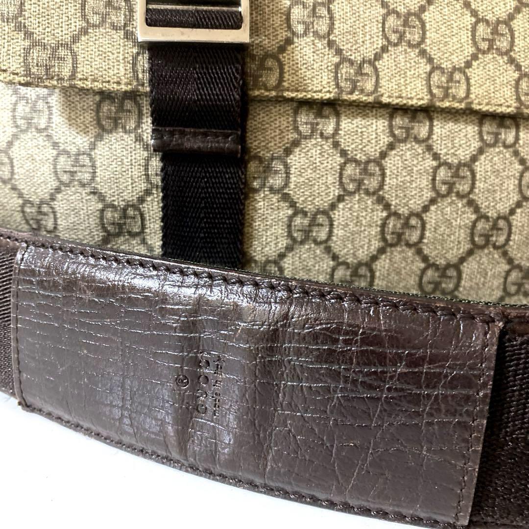 GUCCI グッチ GGスプリーム ショルダーバッグ PVC メンズ