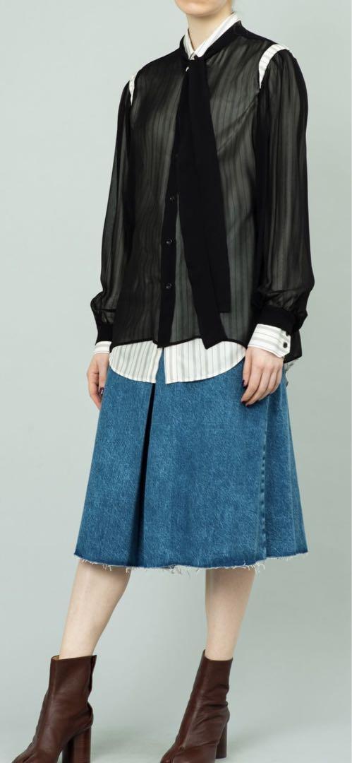 MM6Maison Margiela デニムキュロット 36 メゾンマルジェラMaisonMargielaジーンズデニムキュロット新品36
