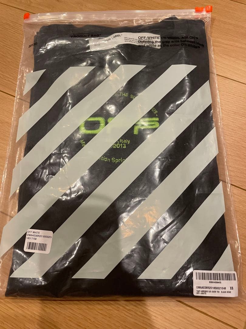 オフホワイト ビッグシルエットTシャツ ブラック off-white ビンテージ