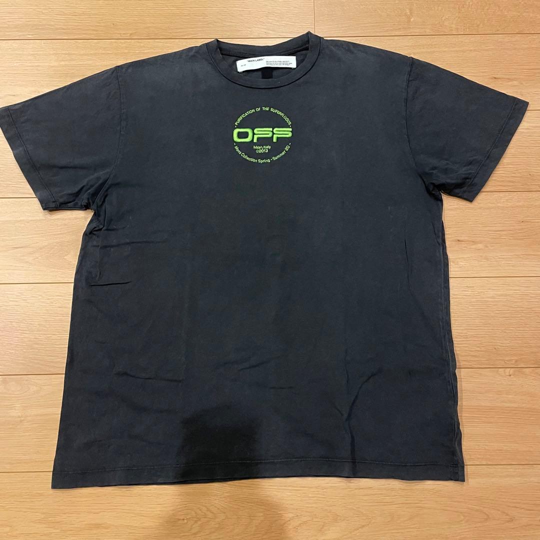 オフホワイト ビッグシルエットTシャツ ブラック off-white ビンテージ