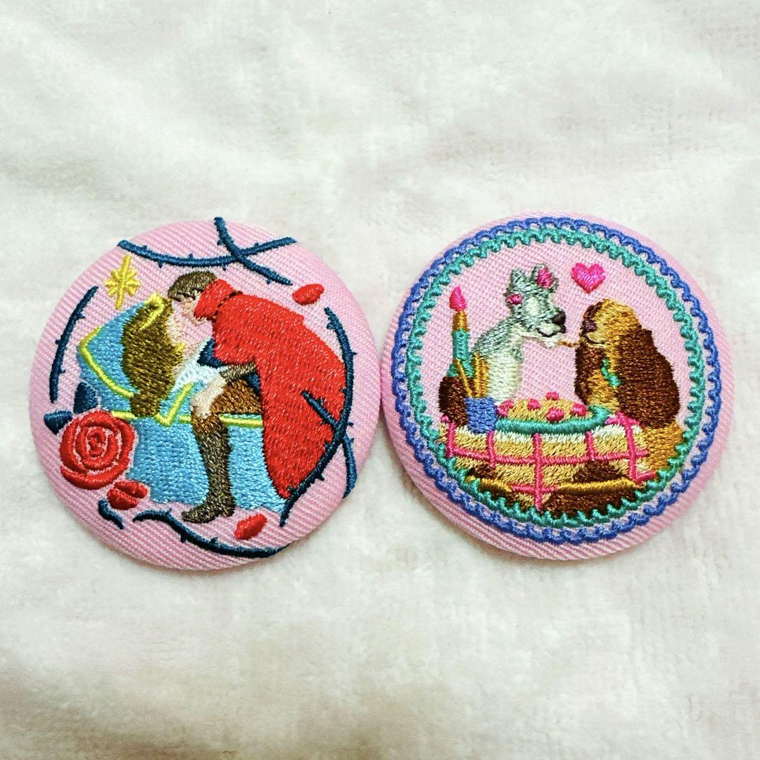 ディズニー 刺繍缶バッチ - メルカリ
