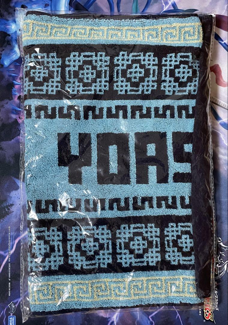 YOASOBIタオル　Asian pattern Facetowel blue