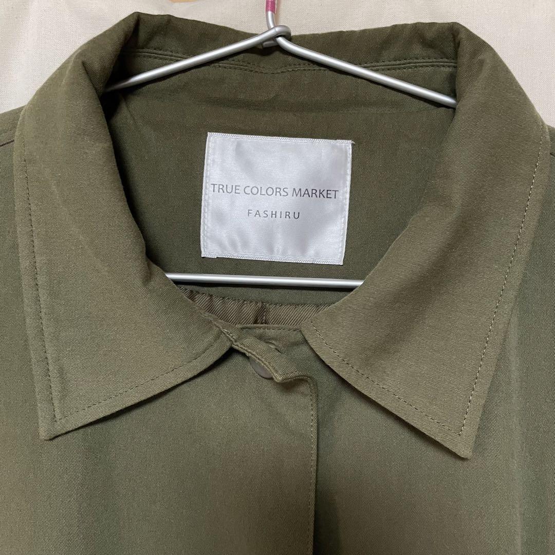 FASHIRU soutien collar coat/ステインカラーコート