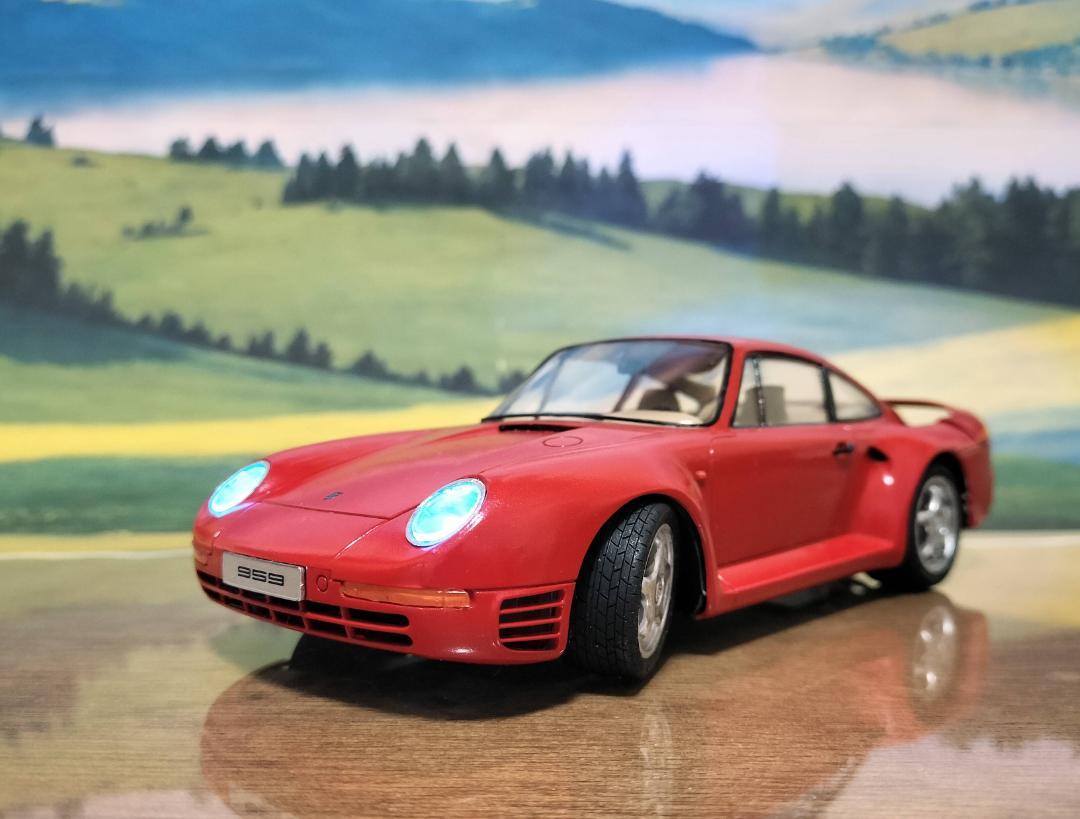 スペシャル特典 （レッド） ポルシェ959 専用出品 タミヤ （即購入 完成品 1/24 自動車