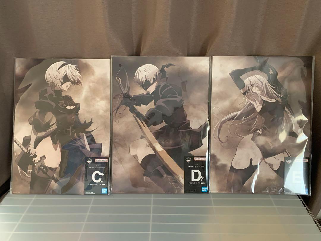 NieR Automata 一番くじ C賞 D賞 2B 9S イラストボード ニーア
