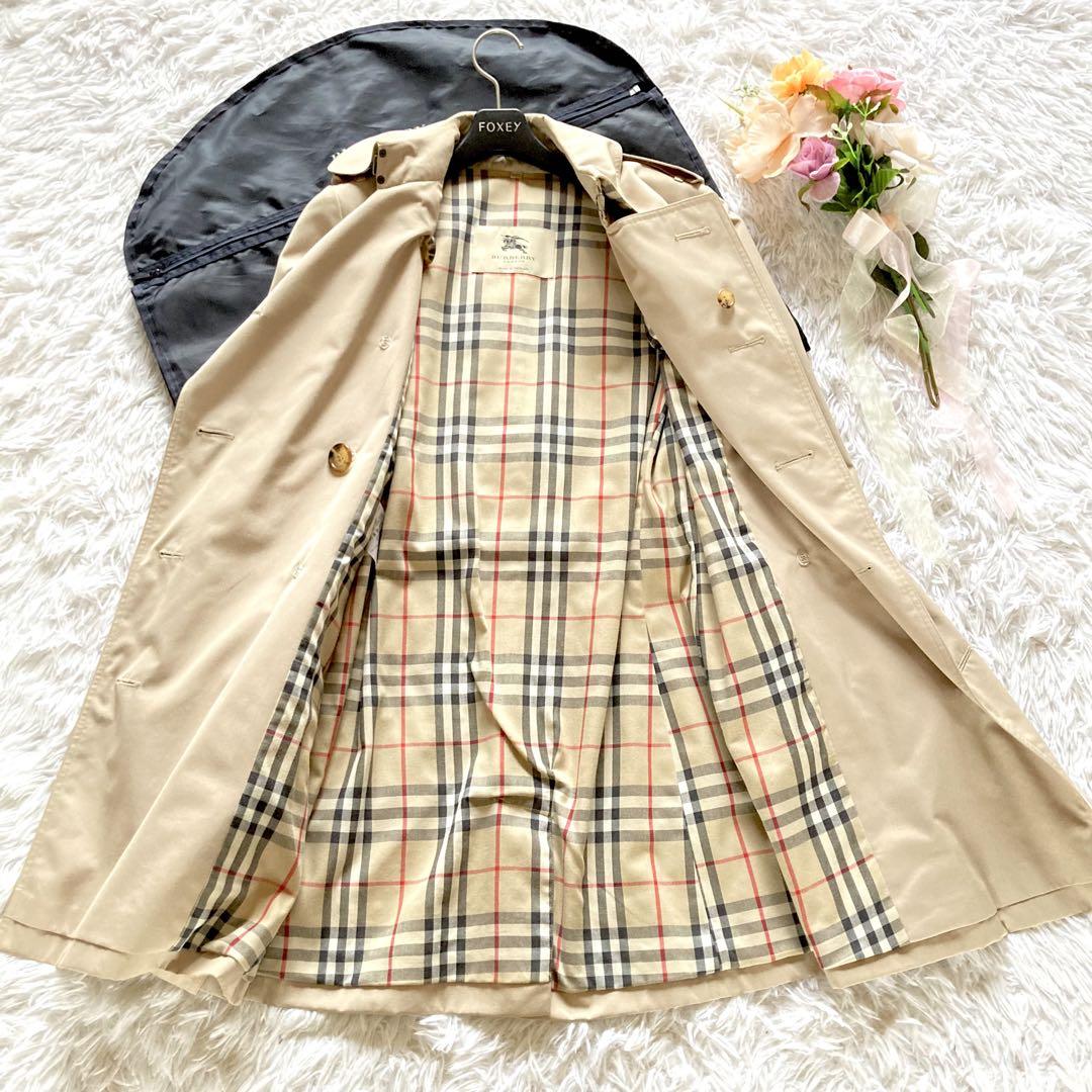 BURBERRY ノバチェック ロング トレンチコート ベージュ M相当 三越伊勢丹 | burberry/バーバリー通販 | ロング チェックカラー