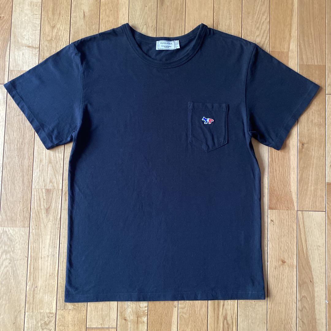 関税負担なし☆MAISON KITSUNE トリコロールフォックス Tシャツ メゾン キツネ トリコロールフォックス パッチ クラシック