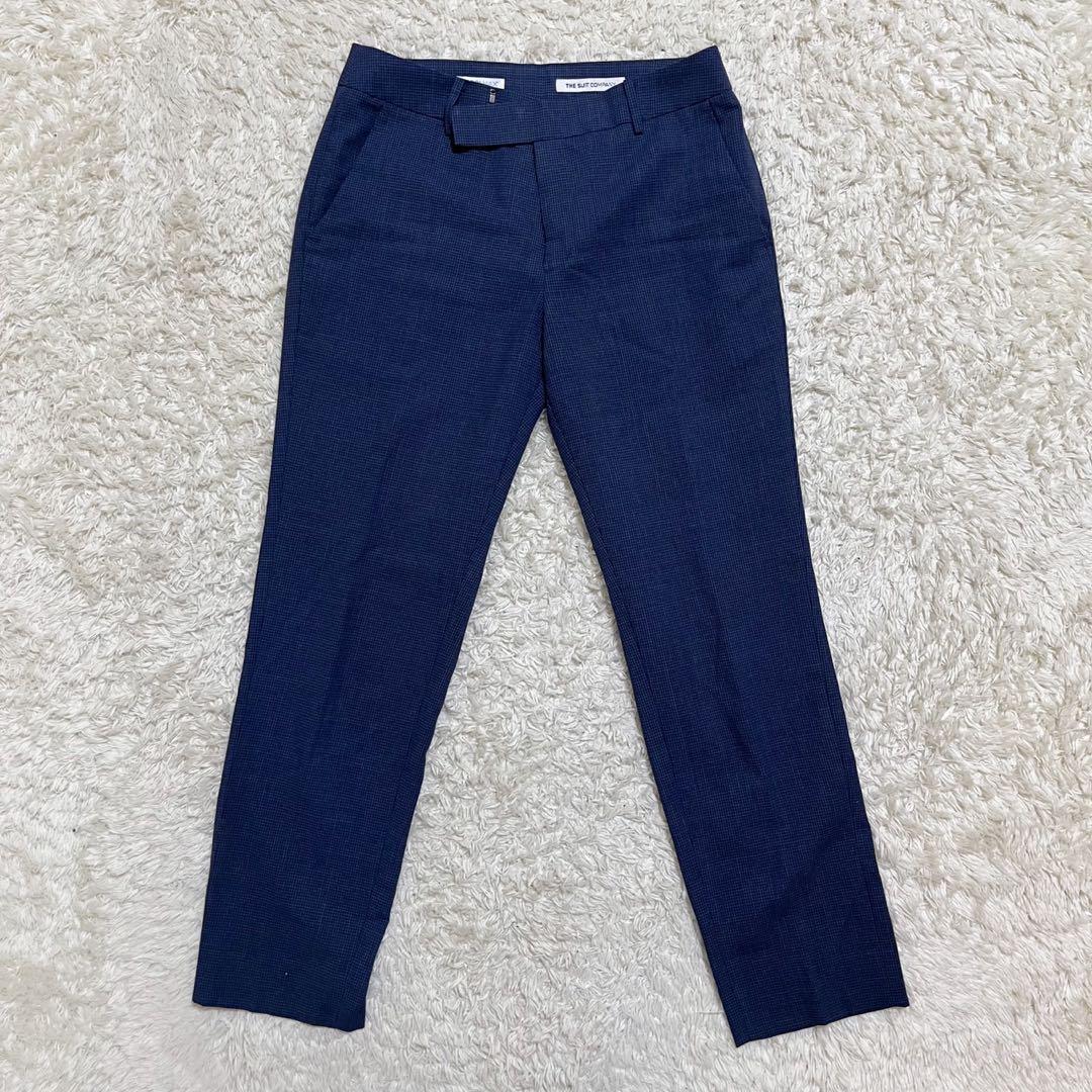 極美品】スーツカンパニー パンツスーツ ネイビー チェック