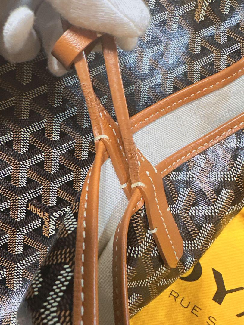 ゴヤール GOYARD サンルイ PM トートバッグ ブラック×ブラウン