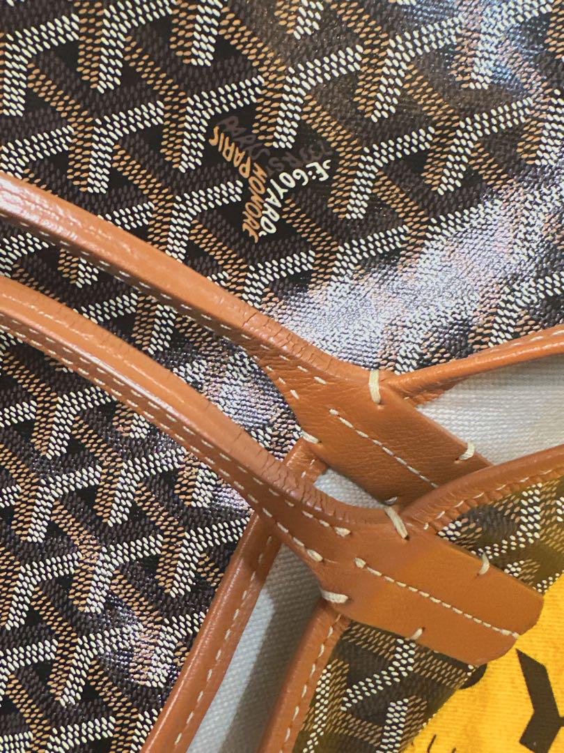 ゴヤール GOYARD サンルイ PM トートバッグ ブラック×ブラウン
