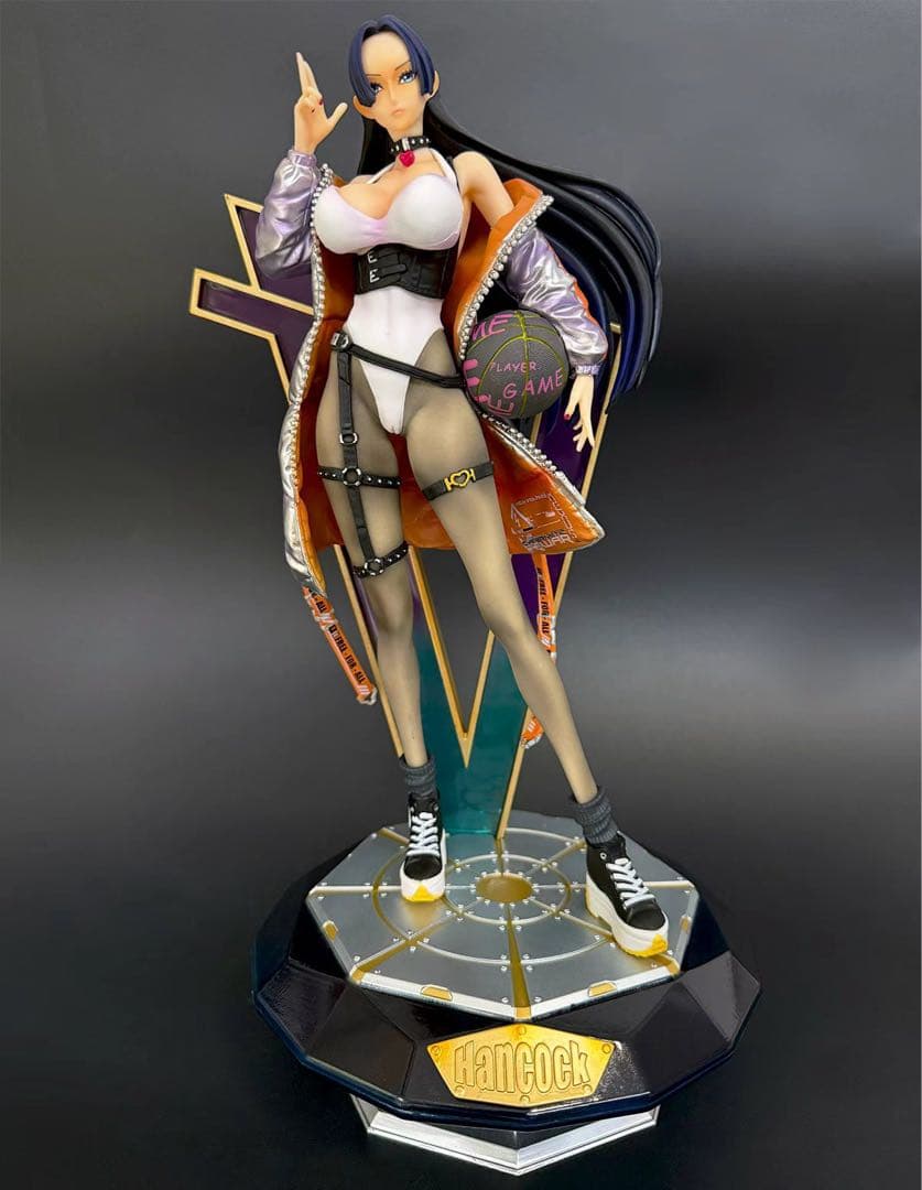 ワンピース女帝ボア ハンコック フィギュア ガレージキット塗装済み完成品約３４㎝