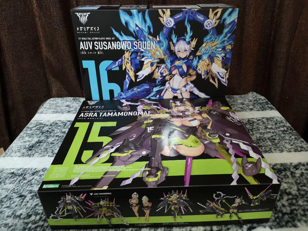 メガミデバイス　女神装置　朱羅　玉藻ノ前　皇巫　スサノヲ　蒼炎　プラモデル