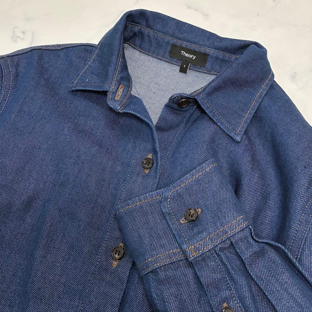 Theory セオリー ボーイフレンドシャツ リラックスデニム S Theory セオリー ボーイフレンドシャツ リラックスデニム S