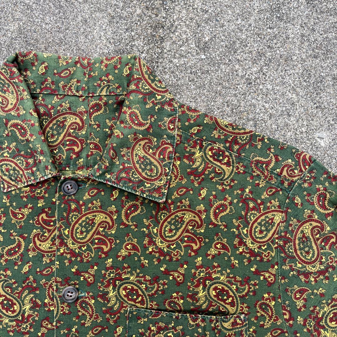 60s vintage 総柄シャツ