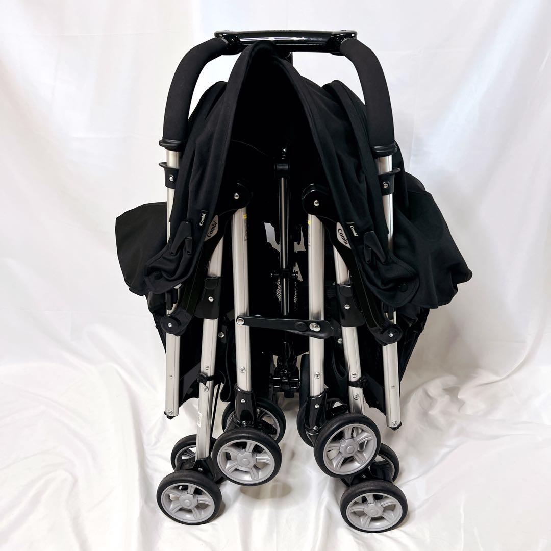 【美品】Combi コンビ ツインスピン GC 2人乗り ベビーカー 双子 兄弟