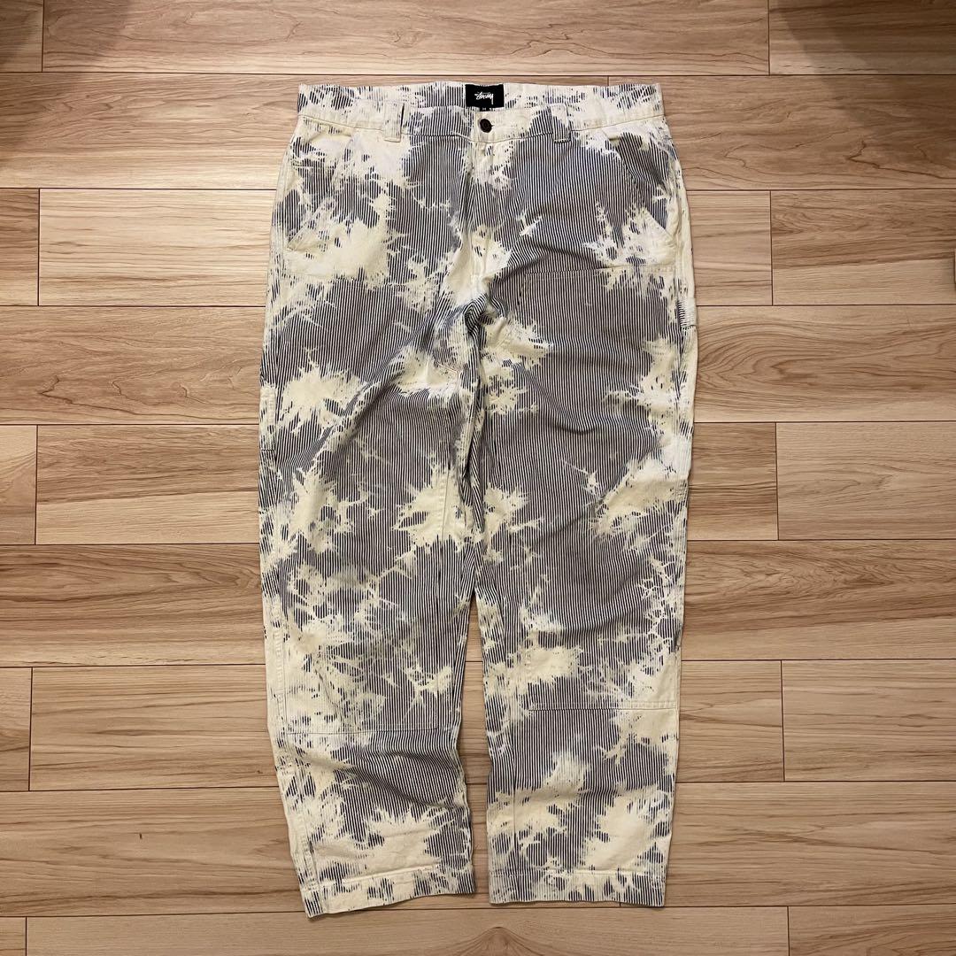 2021SS】STUSSY/ステューシー ブリーチ加工ワークパンツ 34