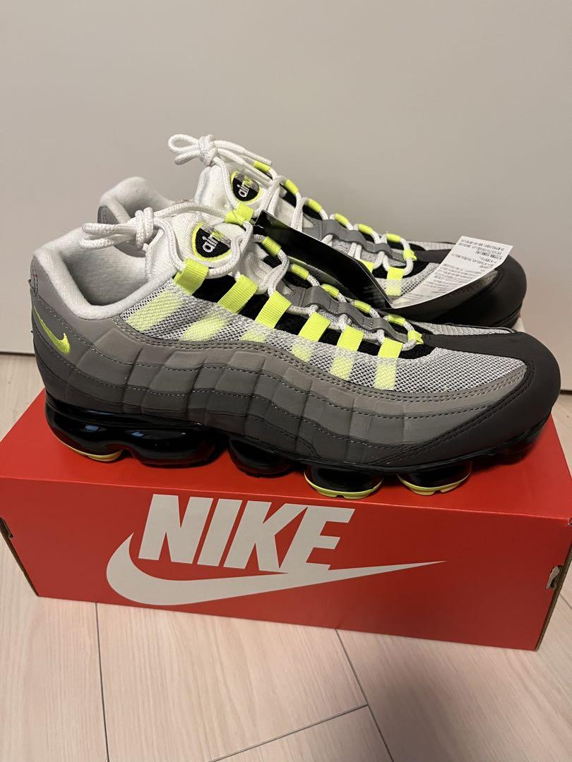 ナイキ エアヴェイパーマックス 95 グレー/イエロー 靴