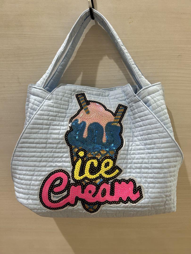 ロラライハリス♡刺繍レディ トートバッグとポーチのセット