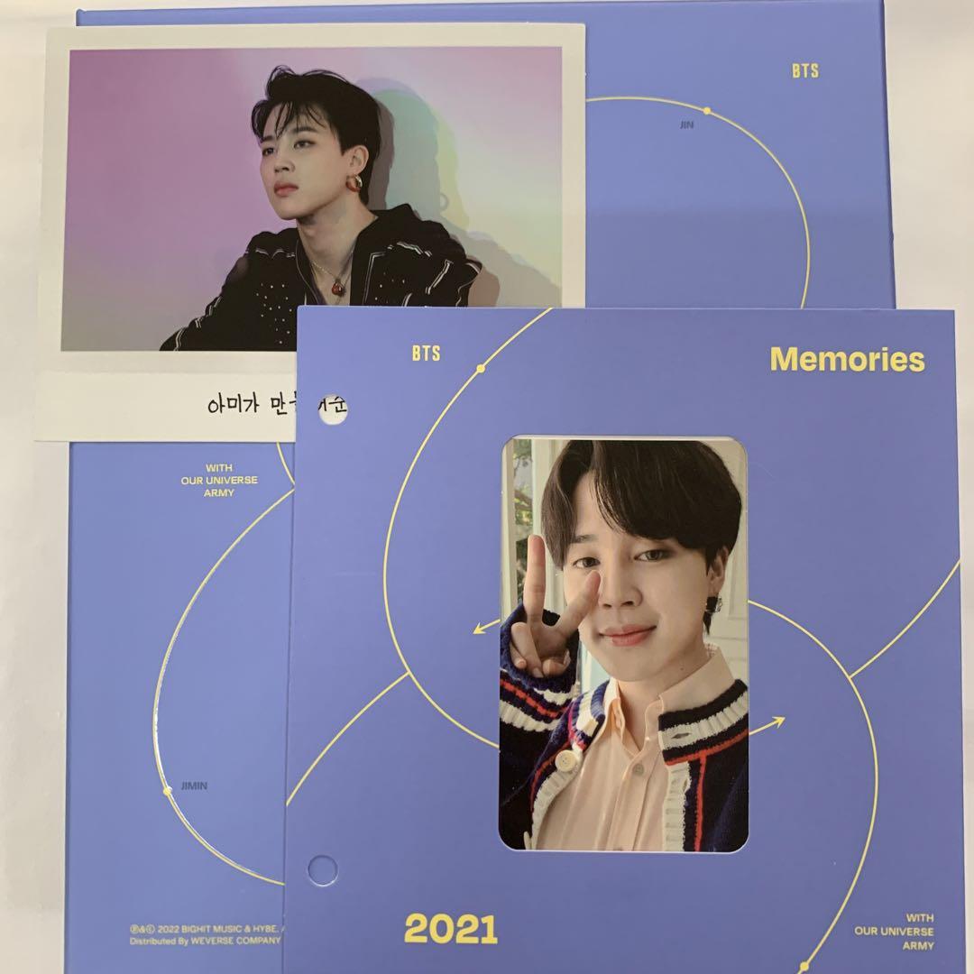 激安特価 BTS Memories トレカ ジミン Blu-ray 2021 of K-POP/アジア 大特価販売中 BTS Memories 本体+ジミン トレカ アイドル