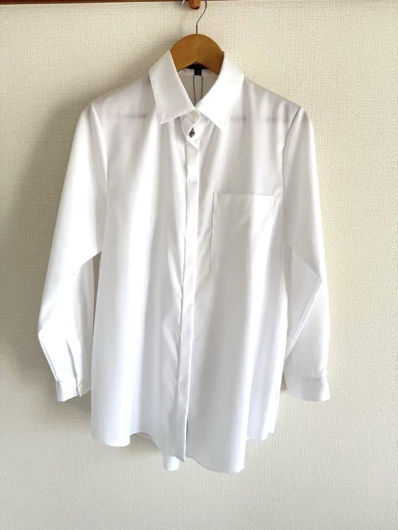 【新品】INDIVI V.A.I ドレスシャツ　ホワイト38