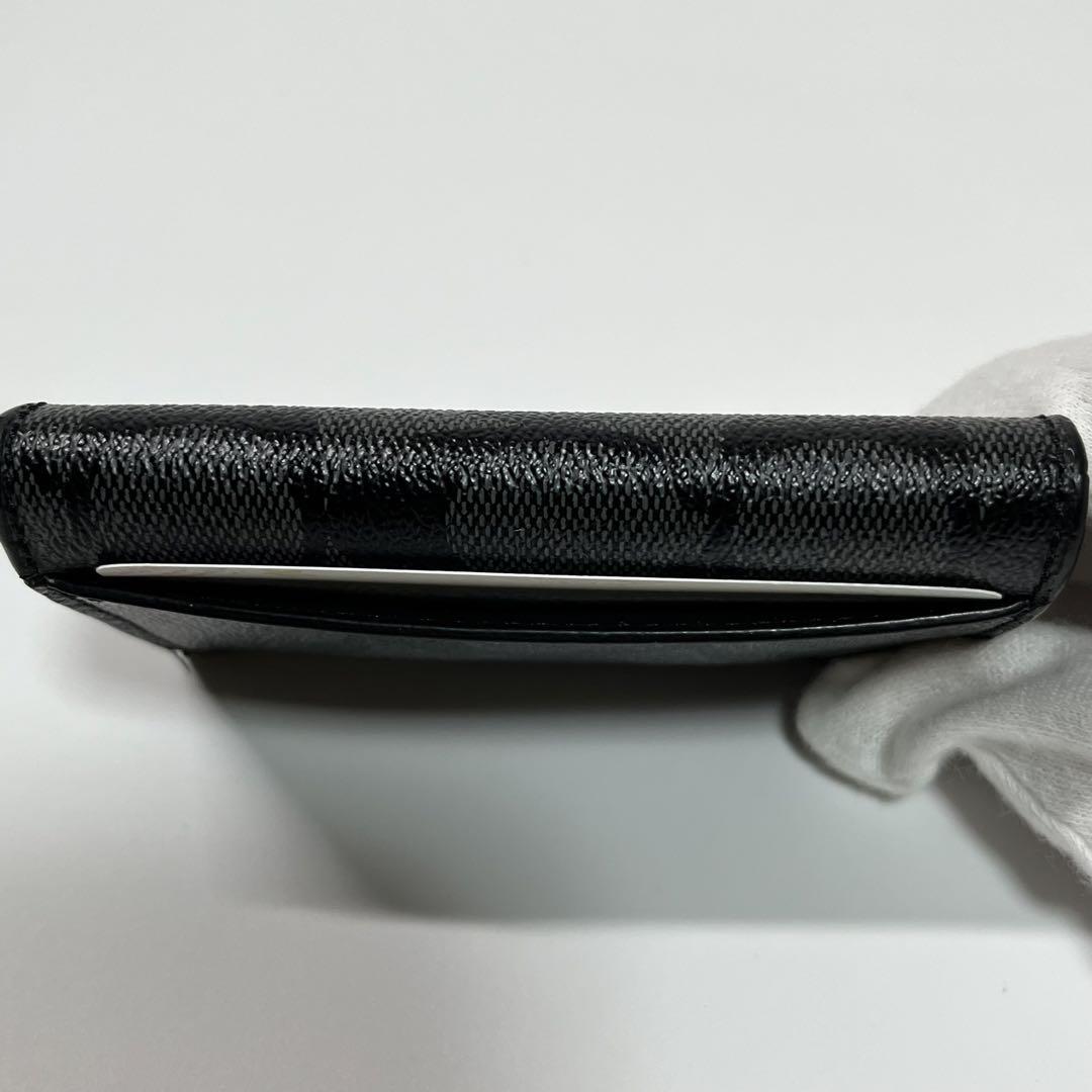 極美品　COACH コーチ　ブラック　シグネチャー　名刺入れ　カードケース