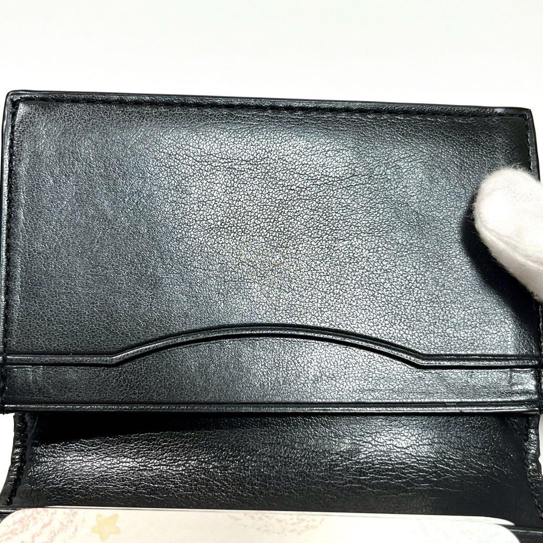 極美品　COACH コーチ　ブラック　シグネチャー　名刺入れ　カードケース