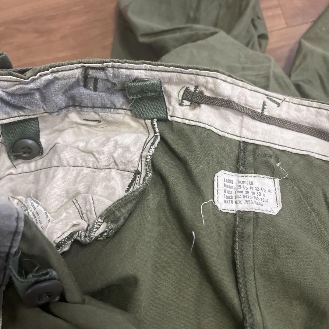 70s 米軍 実物 M65フィールドパンツ ④ LARGE REGULAR 画像14