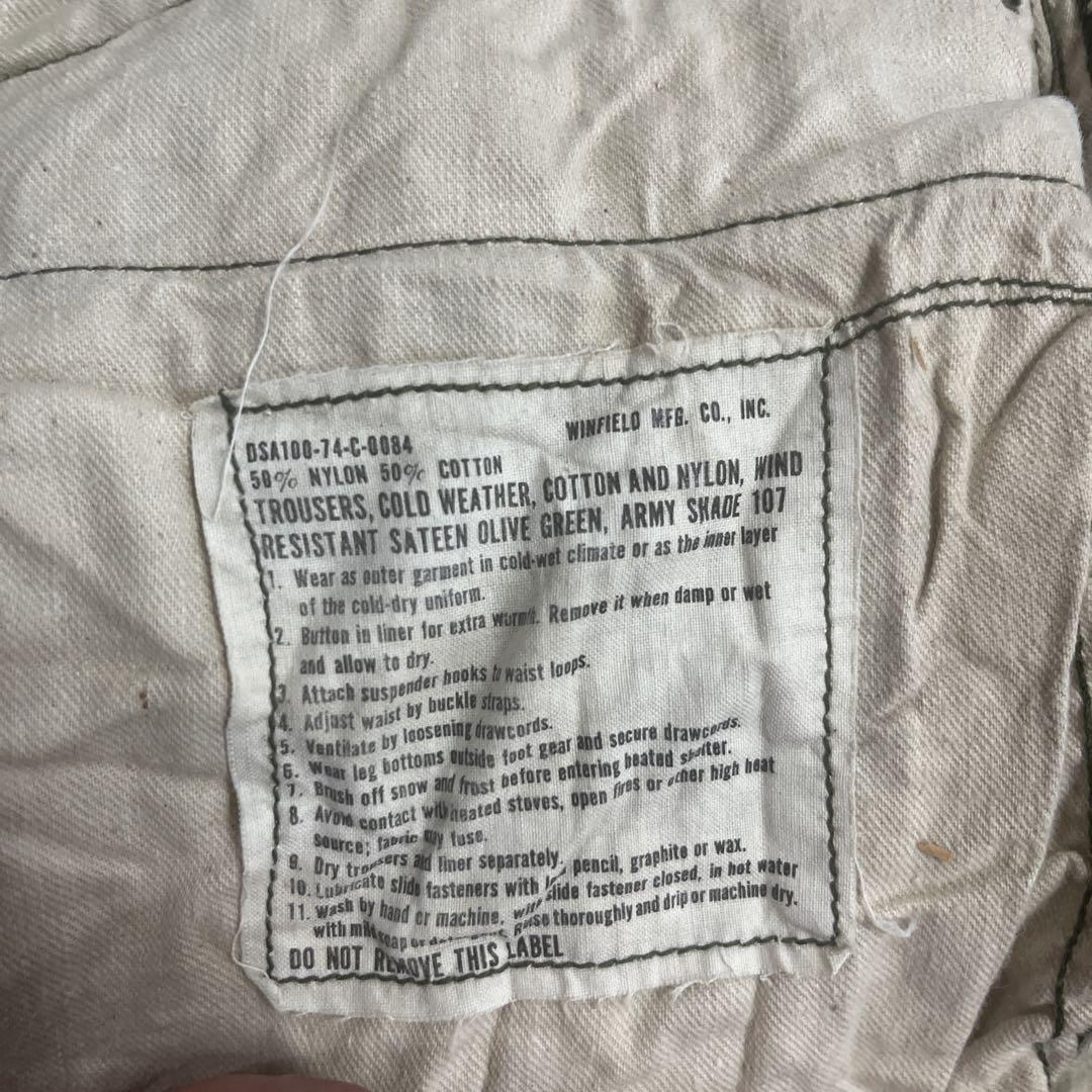 70s 米軍 実物 M65フィールドパンツ ④ LARGE REGULAR 画像16