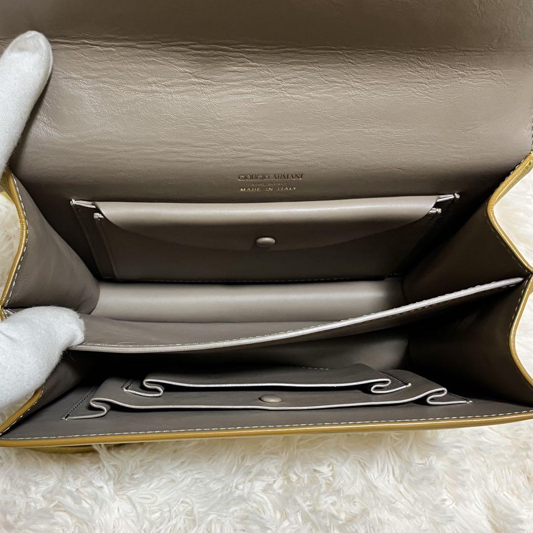 ✨美品✨ジョルジオアルマーニ ショルダーバッグ レザー 金具