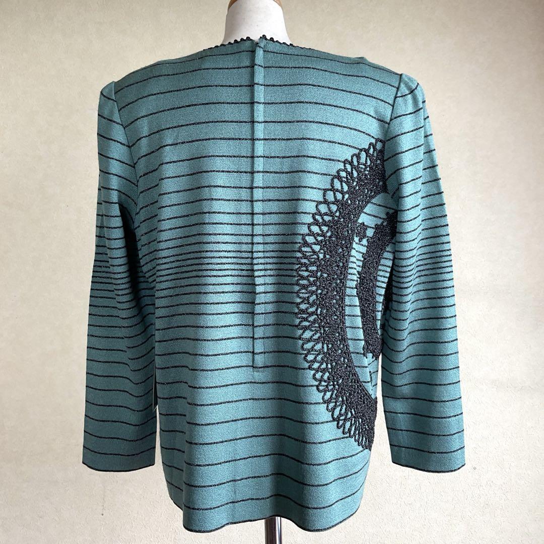 斎藤都世子TOYOKO SAITO⭐️豪華刺繍⭐️ニットセーター