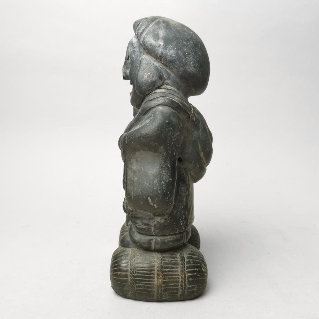 大黒天 鬼瓦 瓦 人形 七福神 恵比寿 大黒 骨董 古道具 時代物 アンティーク 彫刻/オブジェクト 