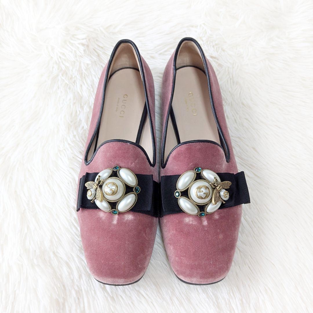 Gucci グッチ ミケーレ パールリボン パンプス