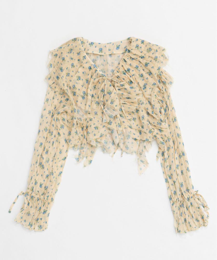 新品　タグ付き　MAISON SPECIAL Ruffle Blouse