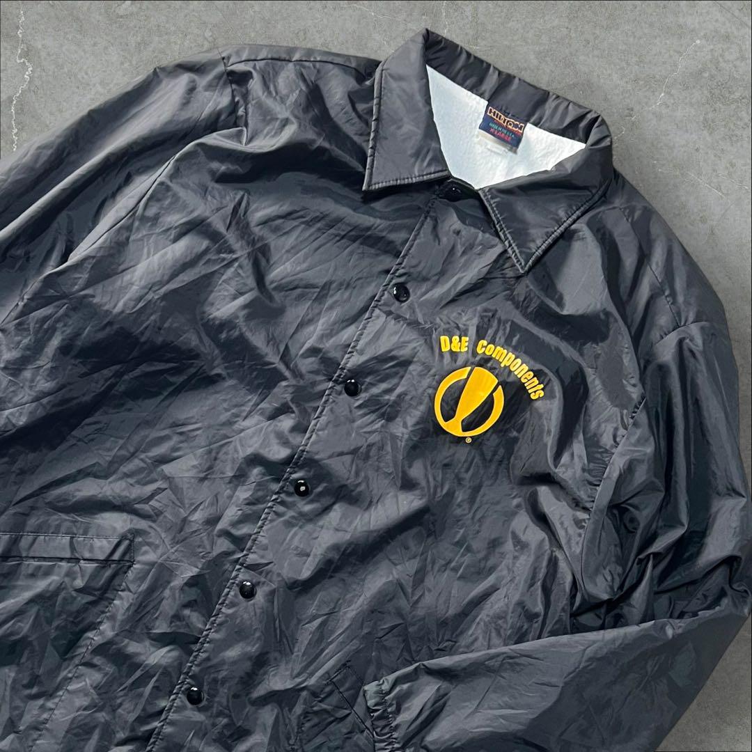 90s HILTON ブロックロゴ ナイロン コーチジャケット USA製 XL