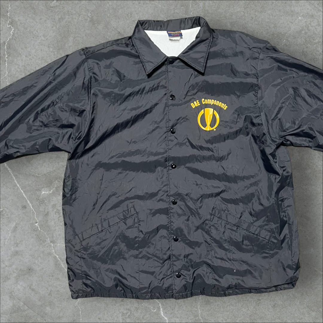 90s HILTON ブロックロゴ ナイロン コーチジャケット USA製 XL