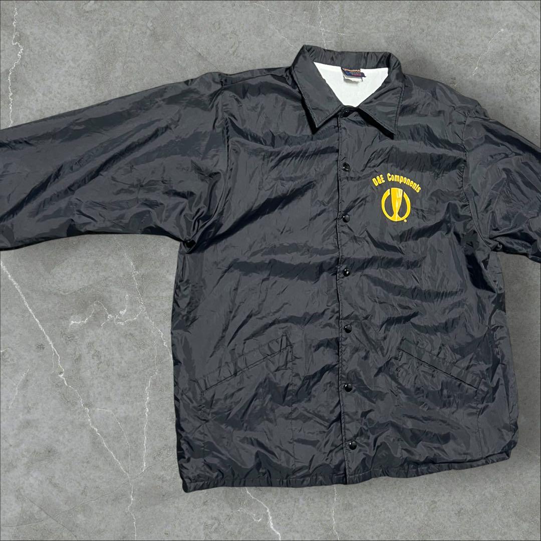90s HILTON ブロックロゴ ナイロン コーチジャケット USA製 XL